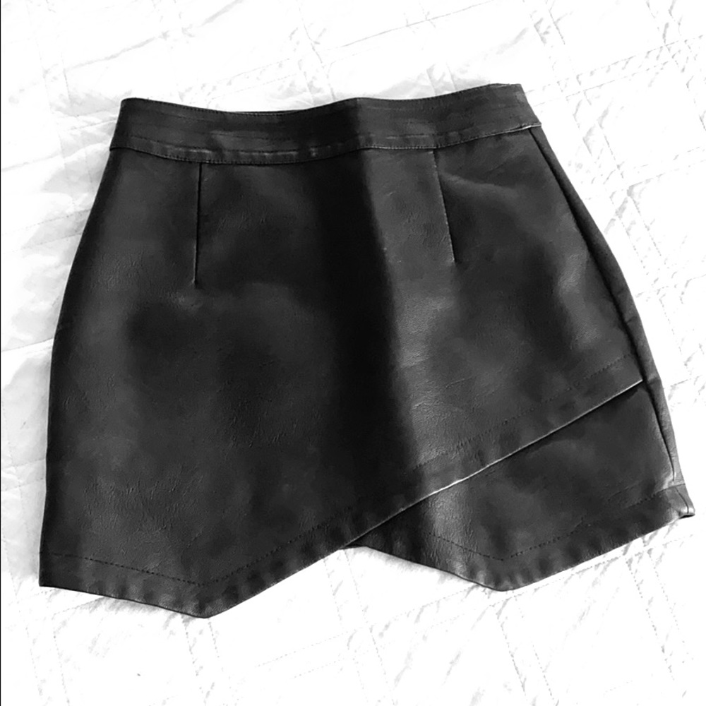 Black Leather Skirt